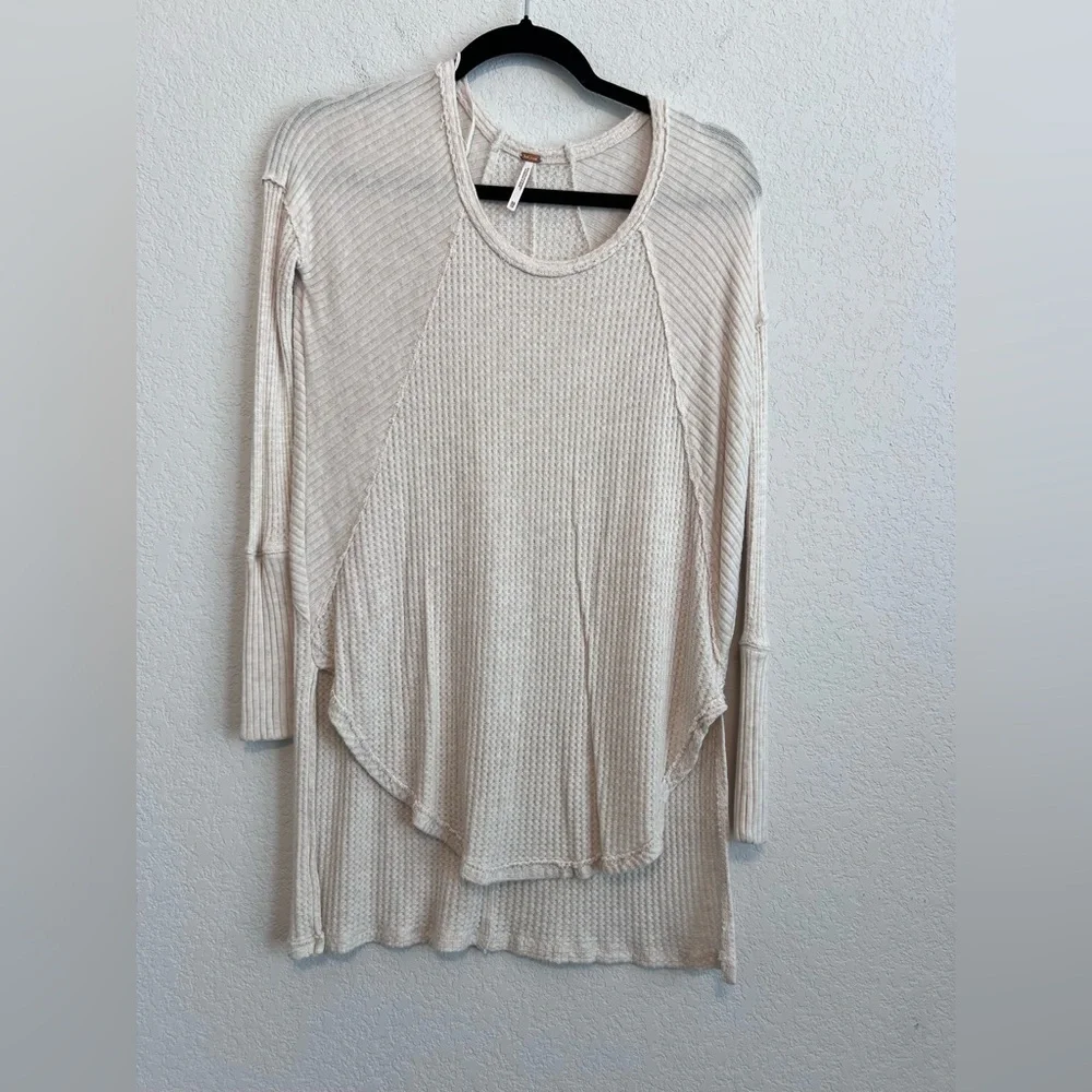 Free People Cream Long Sleeve Ventura Thermal size XS